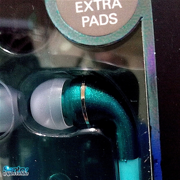 Sentry MICRO Stereo In-Ear Buds with Mic | Teal | Deluxe Tangle-Free Cord - Picture 11 of 13